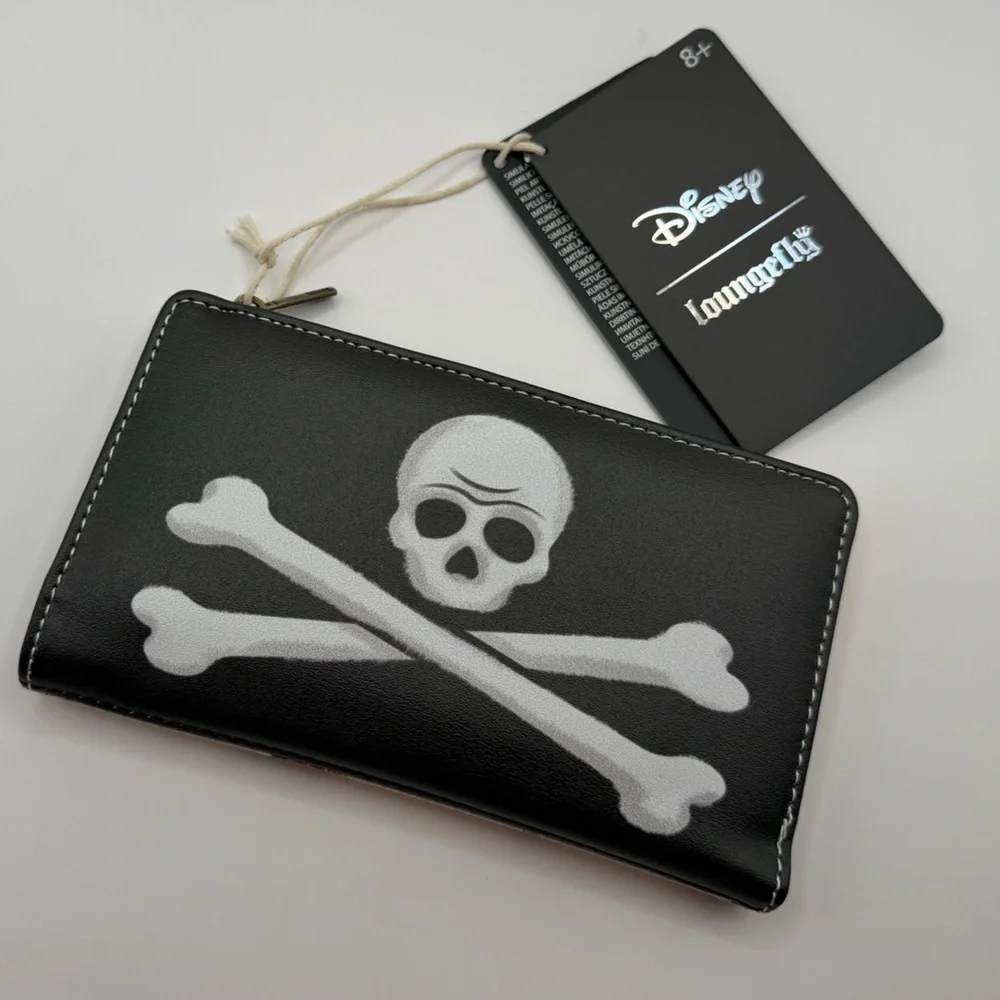 Loungefly Disney Captain Hook Peter Pan Pirate Wallet NWT